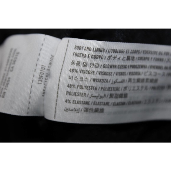 Abercrombie & Fitch Soft A&F Cozy Black Knit Long Sleeve Bodysuit Size Medium M - Picture 4 of 6